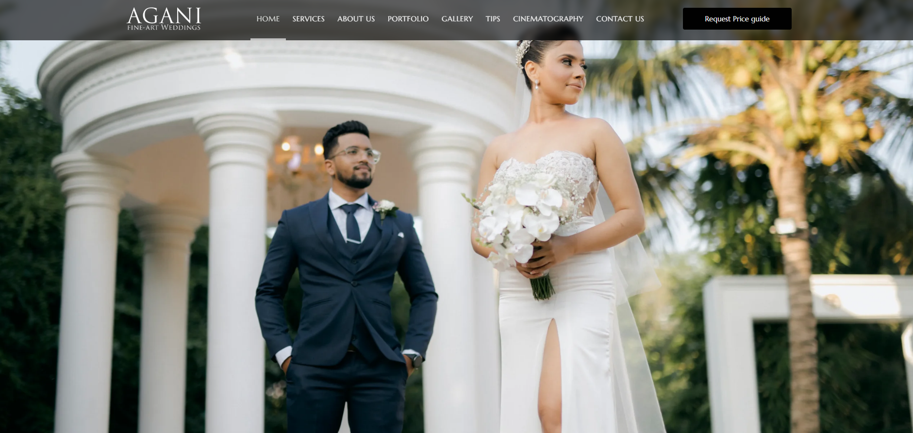 AGANI Fine Art Weddings – Wedding Website and Digital Marketing Project